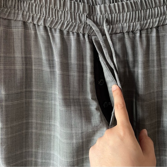 R13 Womens Baggy Long Short Grey Plaid  Wool Blend Size Large - Picture 6 of 12